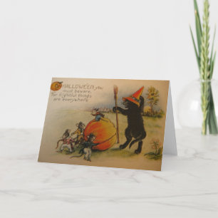 Cartão de Saudação vitoriano das Coisas Amigáveis 