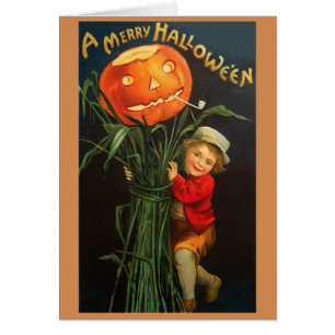 Cartão de Saudação Vitoriano Hallowe en