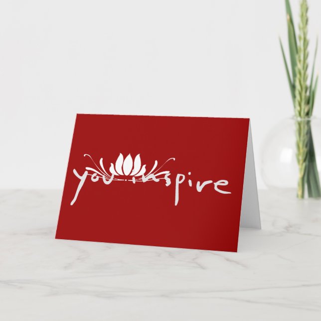 Cartão de Saudação Você Inspira (Frente)