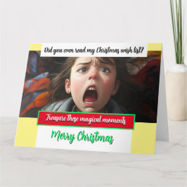 Cartão de Saudação você leu minha lista de NATAL?