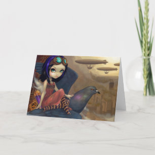 Cartão de Saudação "Voo de Poe"