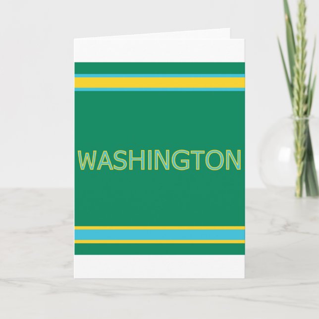 Cartão de Saudação Washington (Frente)