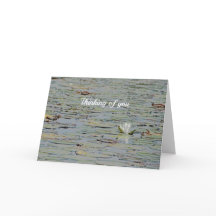 Cartão de Saudação Waterlily Pond Lake Flower I