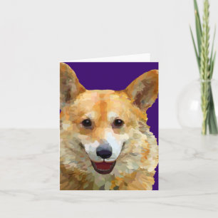 Cartão de Saudação Welsh Corgi "Jazz"