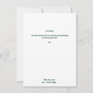 Cartão de saudação White Rosebud