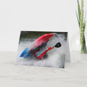 Cartão de Saudação Whitewater Kayaking