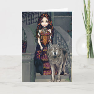 Cartão de Saudação "Wolf Countess"