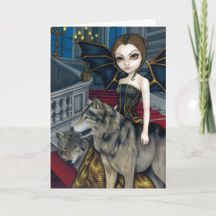 Cartão de Saudação "Wolf Manor"