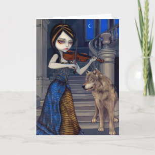 Cartão de Saudação "Wolf Song"