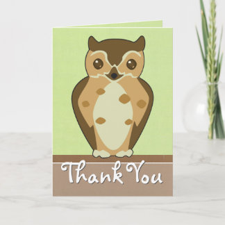 Cartão de Saudação Woodland Owl