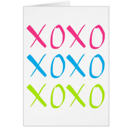 Cartão de Saudação XOXO