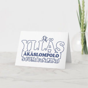Cartão de saudação YLLÄS FINLAND