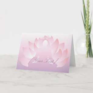 Cartão de Saudação Yoga Lotus