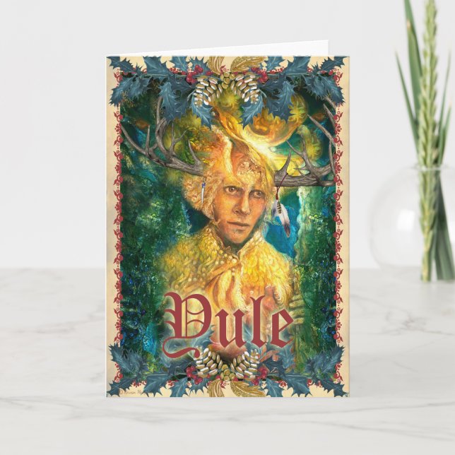 Cartão de Saudação Yule (Frente)