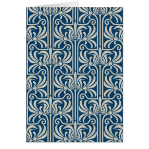 Cartão de Saudações Art Deco