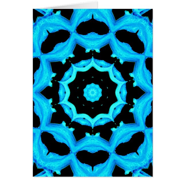 Cartão de saudações AZUL OCEAN (Frente)