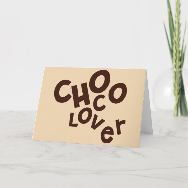 Cartão de Saudações Choco Lover (Frente)