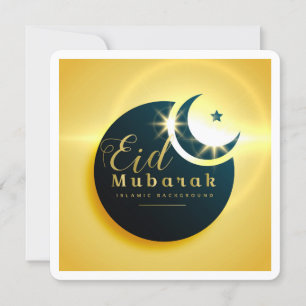 Cartão de Saudações Clássico Eid Mubarak Ramad
