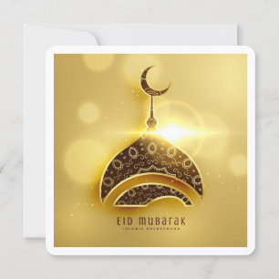 Cartão de Saudações Clássico Eid Mubarak Ramadan