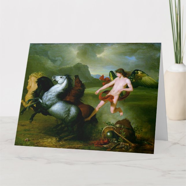 Cartão de Saudações de Arte de Cavalos de Marte (Frente)