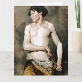 Cartão de Saudações de Arte Fina do Desenho da Esp