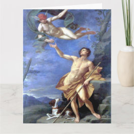 Cartão de Saudações de Belas-Artes Mercúrio e Pari