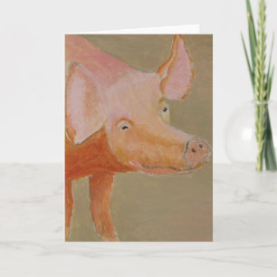 Cartão de Saudações de Suínos
