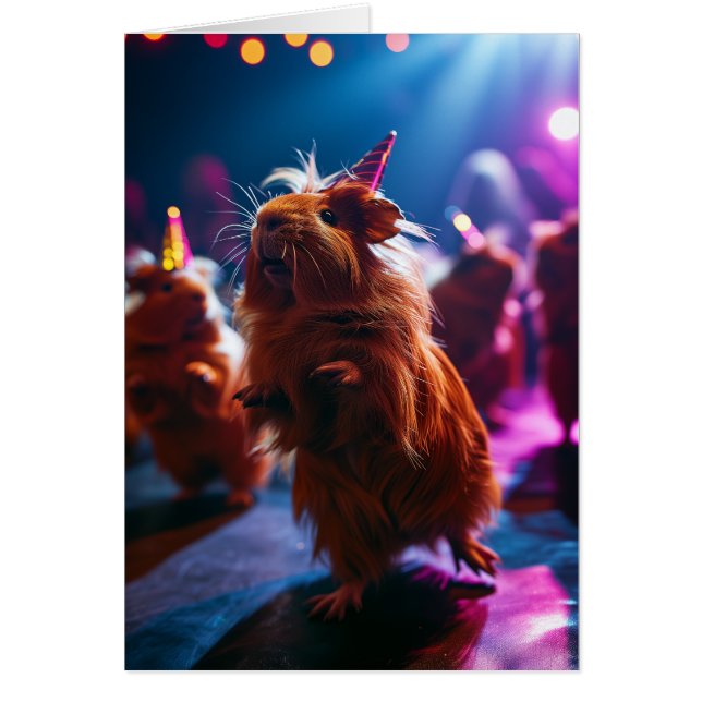 Cartão de Saudações do Partido do Suíno (Frente)