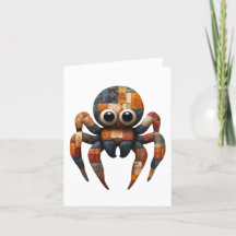 Cartão de Saudações do Patchwork Spider