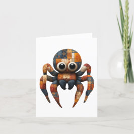 Cartão de Saudações do Patchwork Spider