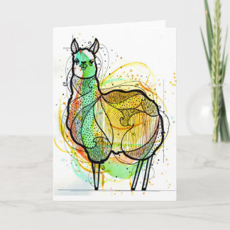 Cartão de Saudações Llama