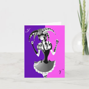 Cartão de Saudações Rosa e Roxo do Bobo Extravagan