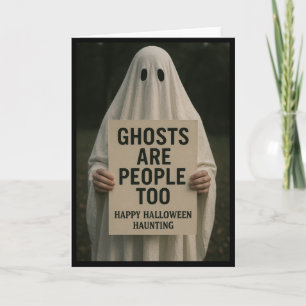 Cartão de Saudações Spooky do Halloween - Pessoas