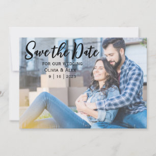 Cartão de Save The Date Casual Plano