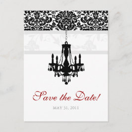 Cartão de Save the Date com Lustre Damask PB