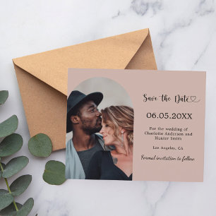 cartão de Save the Date de casamento com foto em a