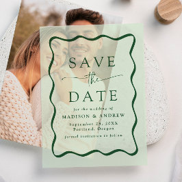 Cartão de Save the Date de Casamento com Moldura V