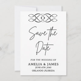 Cartão de Save the Date de Casamento Nó Celta