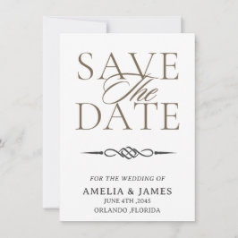 Cartão de Save the Date de Casamento Nó Celta