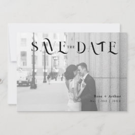 Cartão de Save The Date Minimalista e Chic