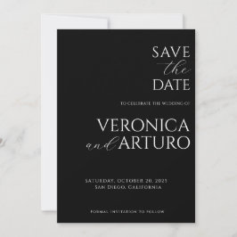 Cartão de Save The Date Moderno e Elegante