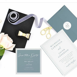 Cartão de Save The Date Quadrado | Pastel Arejado