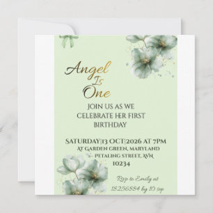 Cartão de Save the Date Verde Sálvia Plano Save t