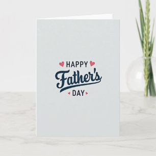 Cartão de Script do Dia dos Pais Elegante
