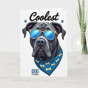 Cartão de Script do Pai Mais Legal Canino