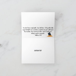 Cartão de Semente de Mostarda em Qualquer Momento