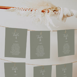 Cartão de Sentado Verde de Folha Mínima