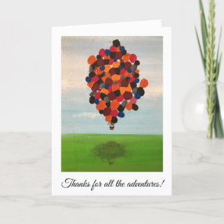 Cartão de separação - Obrigados para as aventuras!