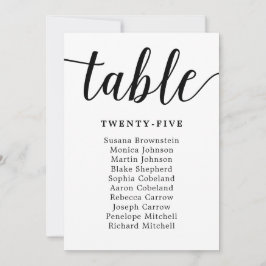 Cartão de Sessão de Convidado para Casamento Elega