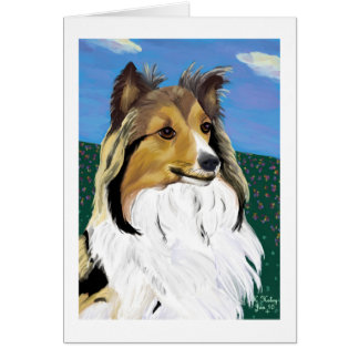 Cartão de Sheltie